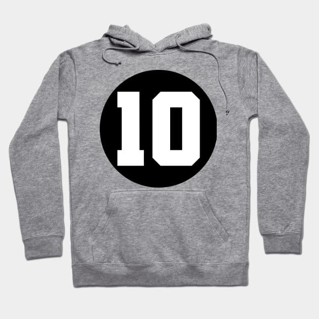 Number Ten - 10 Hoodie by SPAZE